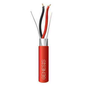 Carrete de 305 Metros (1000 Pies) de Alambre / 2 x 12 AWG / Riser / Blindado / Para Aplicaciones de Incendio FPLR / S?lido Color Rojo