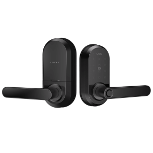 Cerradura Inteligente Wi-Fi / Escáner de Huella Digital / Teclado Táctil / Compatible con App / 8 Baterías AA / Puerta Interior y Exterior / Función Normalmente Abierto / FCC Clase B