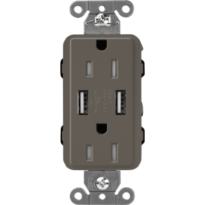 Receptáculo 15 A con puerto USB