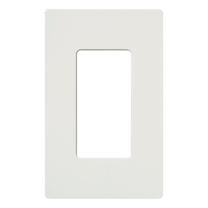 Tapa Color Blanco para interruptor o dimmer Lutron, 1 gang, limpio y moderno