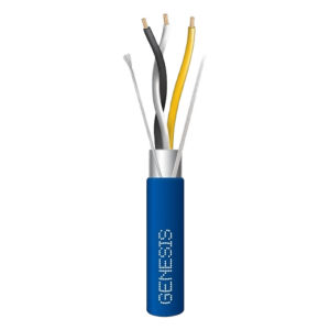 Bobina de 305 Metros (1000 Pies) / Cable 3 x 22 AWG / Color Azul / Blindado / Plenum / 1 Par Trenzado para Aplicaciones de Transmisi?n de Datos a Alta Velocidad para Automatizaci?n, EIA-485, BACnet y Otros Sistemas de Comunicaci?n