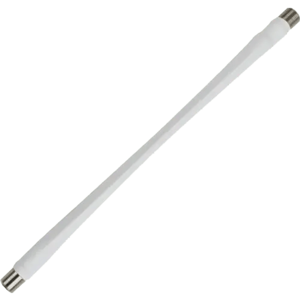 Jumper Coaxial Delgado Color Blanco de 25.4 Cent?metros (10 Pulgadas) de Longitud y Conectores F Hembra en Ambos Extremos. 75 Ohm de Impedancia.