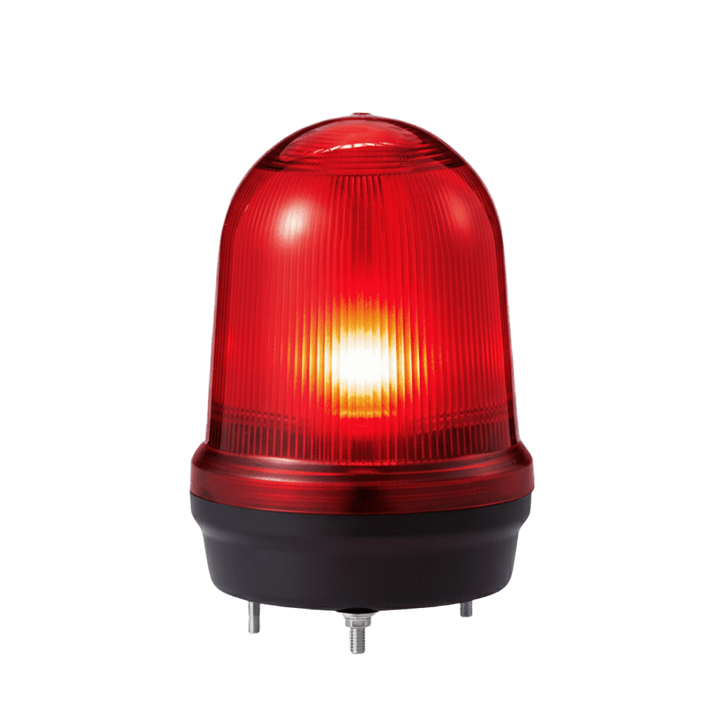 LED con patrones fijo/intermitente, estroboscópico y simulación rotatorio, Color Rojo de 12-24 VCD