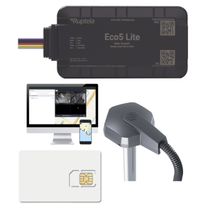 Rastreador Vehicular y Monitoreo de Flota / BLE 5.0 y GNSS / LTE CAT1 y LTE-M con Respaldo 2G / GNSS U-blox / MiKado IP54 / -20 °C a +40 °C / Acelerómetro de 3 Ejes / Suministro 9-32 V / Batería Interna