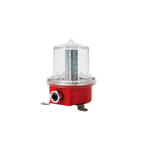 Luz de Obstrucción de Aviación LED de Baja Intensidad Tipo A Color Rojo, 110 VCA, Protección IP66 y Grado ICAO