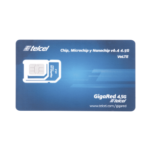 SIM SYSCOM 2 GB mensual para dispositivos móviles 3G/4G (Telcel) 1 año de servicio (solo datos)