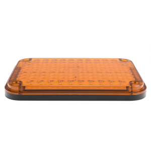 Luz de Advertencia de 9X7", Color Ámbar, Ideal para Ambulancias