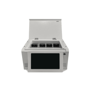 Estación de Descarga para Cámaras Corporales | 8 Canales de Conexión | Descarga Simultanea | Pantalla Táctil | Almacenamiento Hasta 12TB | Carga y Copia de Seguridad Automática | Compatible con Body Cam XMR-R3.