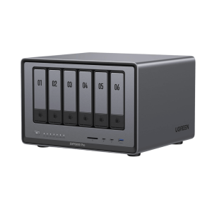 NAS UGREEN NASync DXP6800 Pro / Intel Core i5-1215U 10 Núcleos / 6 Bahías SATA + 2 M.2 NVMe / 2 Puertos Thunderbolt 4 / 2 Puertos 10GbE / 8K HDMI / PCIe 4.0 x4 / DDR5 Hasta 64GB / Compatibilidad Multiplataforma