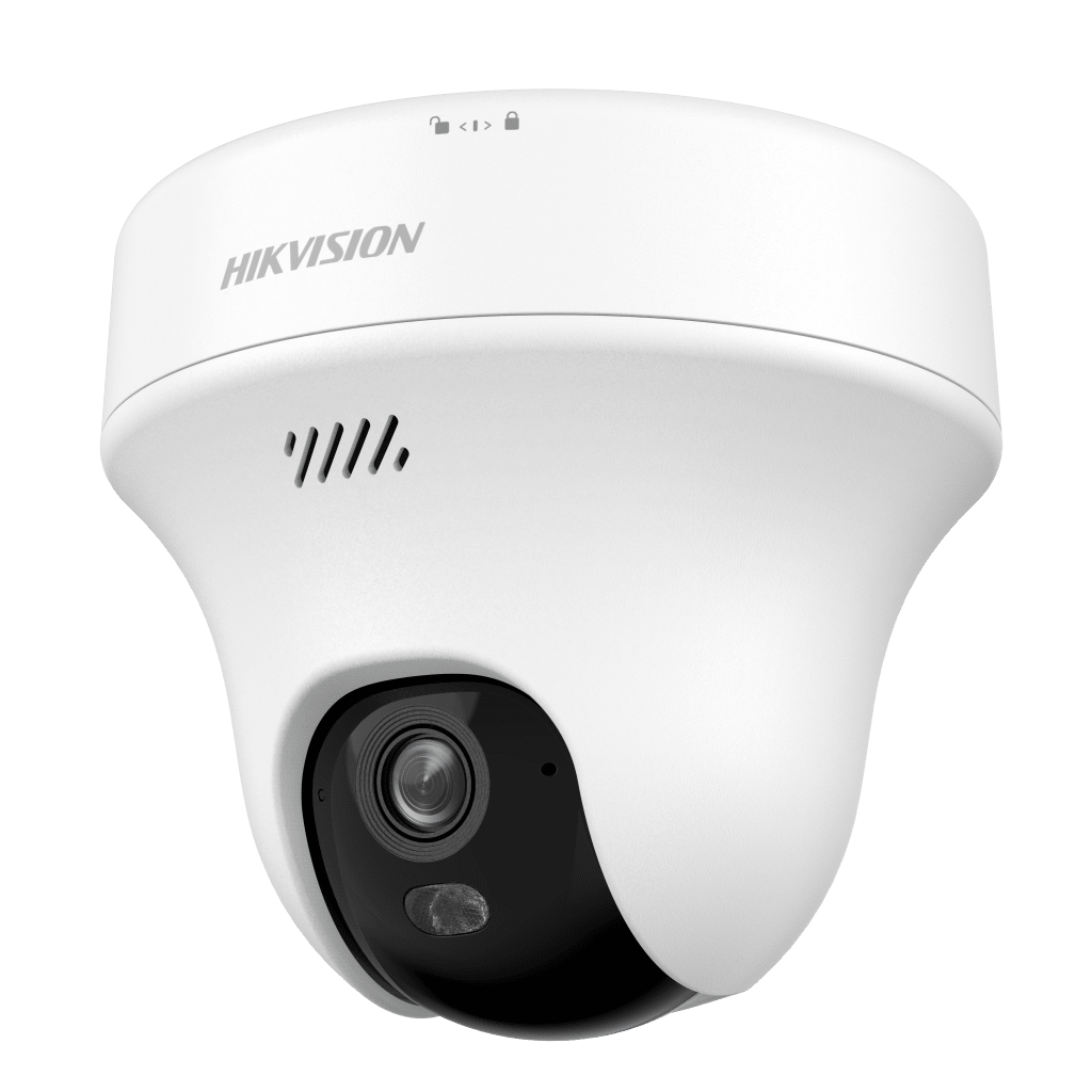 Turret PT IP 3K Megapixel / Lente 2.8 mm / Dual Light (20 mts IR + 15 mts Luz Blanca) / Wi-Fi / IP54 / dWDR / H.265 / Audio Bidireccional (Micrófono y Bocina)