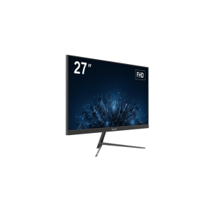 Monitor LED Full HD (1080p) de 27" / Bocinas Integradas / 100 Hz / Ideal para CCTV, Oficina y Hogar / Entrada HDMI-VGA / VESA (100 X 100) / Uso 24/7 / IPS / Ultra Delgado