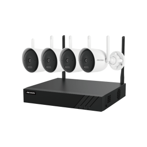 Kit IP Inalámbrico 1080p / NVR 4 Canales / 4 Cámaras Bala para Exterior / 1 HDD de 1 TB / Modo Repetidor
