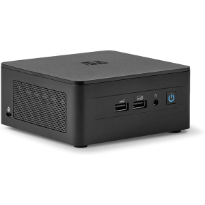 Mini PC ASUS NUC Barebone / Intel Core i7-1360P / Wi-Fi 6E + 2.5GbE / Sin Memoria RAM / SSD / SO / Incluye fuente.