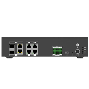 Terminal Server para Tráfico Inteligente / 8 Canales Hasta 20MP / 8TB HDD / 4 Puertos Ethernet 100M + 2 Puertos Gigabit / Exterior IP67 / Protocolos H.264-H.265 / Gestión de Tráfico y Video