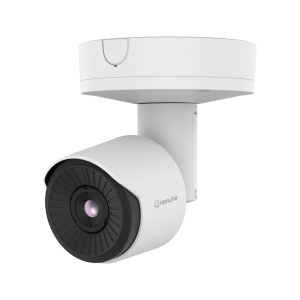 Cámara Térmica AI Radiométrica QVGA / Detector Microbolómetro 384x288 / Clasificación AI Persona-Vehiculo / Rango Temperatura -40°C a 550°C / NETD ≤30mK / IP66 IK10 / PoE y 12VDC / ONVIF S,G,T,M