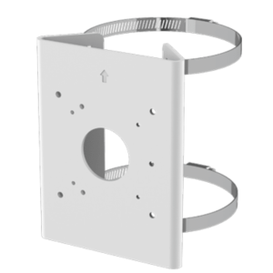 Soporte para Poste Serie 35 / Material Aluminio + Acero Inoxidable / Capacidad de Carga Máxima 4 kg / Compatible con Accesorios Honeywell / Para Cámaras de Seguridad Exteriores
