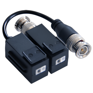 Kit de Transceptor (Balluns) TURBOHD con Boton Push / Hasta 8 MP (4K) / 100% Cobre / Soporta HD-TVI / AHD / CVI / CVBS / Audio por Coaxitron / Datos para Menu de Configurar de Cámaras