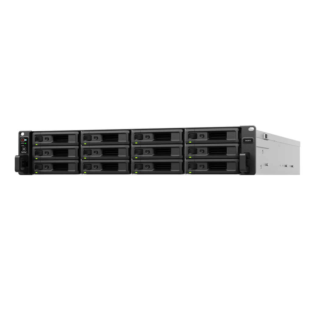 Servidor de Almacenamiento Synology SA3610 | Alta Escalabilidad | 12 Bahías | Hasta 1.728 PB de Capacidad | 6,200/3,000 MB/s Lectura/Escritura | 10GbE | RAID F1,0,1,5,6,10.