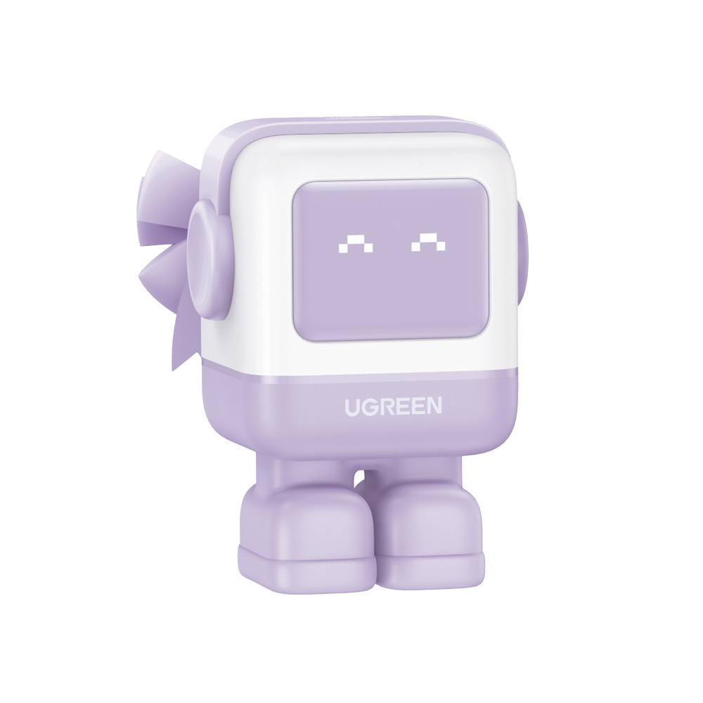 Cargador RobotGaN de 65W Serie UNO | 3 Puertos de Carga R?pida | 2 USB-C | 1 USB-A | PD 3.0 | QC 4.0 | Carga Inteligente | Tecnolog?a GaN II | Zapato Magn?tico Extra?ble | Carcasa Ign?fuga | Pantalla LED - Image 2