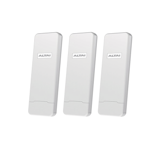 Kit WiFi para Hotspot Comunitario (3 AP) / Cobertura hasta 800 m / Nube Gratuita / Ideal para Iniciar WISP / 128 Usuarios por AP