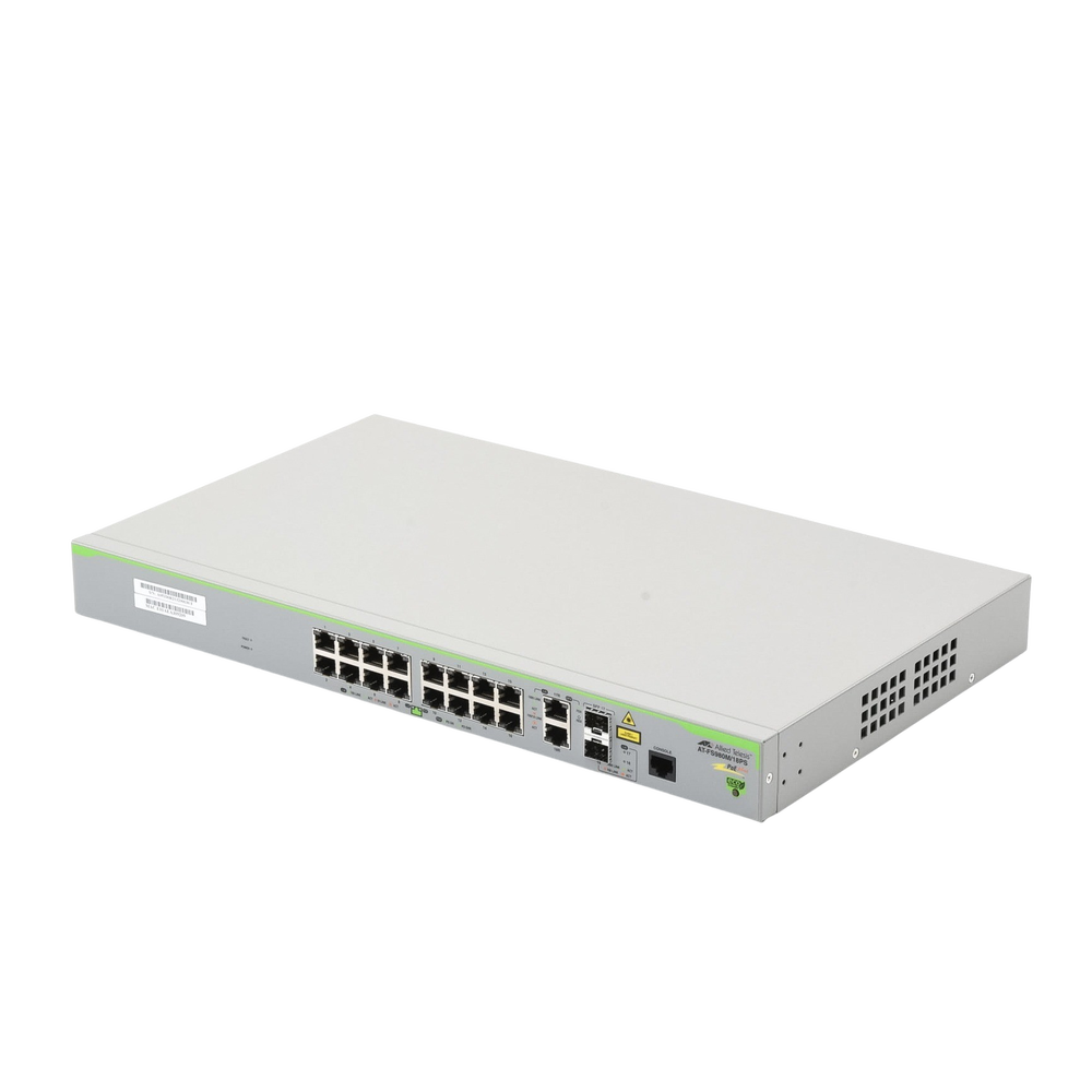 Switch PoE+ Administrable CentreCOM FS980M, Capa 3 de 16 Puertos 10/100 Mbps + 2 puertos RJ45 Gigabit/SFP Combo, 250W - Image 2