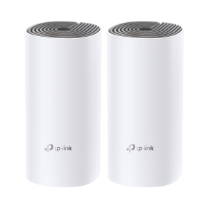 Kit de Router inalámbrico mesh Deco E4 para Hogar / Doble banda AC 1200  / 2 puertos 10/100 Mbps / Compatible con amazon alexa.