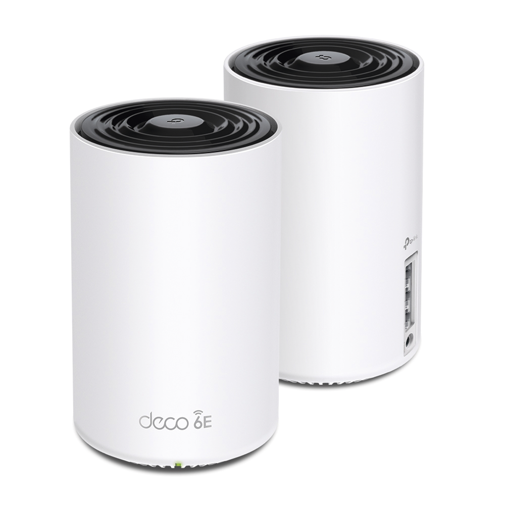 Kit 2 Routers Inalámbricos MESH Interior para Hogar / Doble Banda Wi-Fi 6E AX5400 Mbps / 3 Puerto Gigabit WAN/LAN / 4 Antenas Internas / Administración Mediante la App Deco (iOS, Android) / Protección HomeShield - Image 2