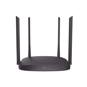 Router Inalámbrico WISP / Hasta 1200 Mbps / Doble Banda AC (2.4 GHz y 5 GHz) / 3 Puertos LAN 10/100 Mbps + 1 Puerto WAN 10/100 Mbps / 4 Antenas Externas Omnidireccional de 5 dBi / Interior