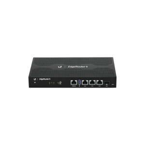 EdgeRouter 4, con 3 puertos 10/100/1000 Mbps + 1 puerto SFP, con funciones avanzadas de ruteo