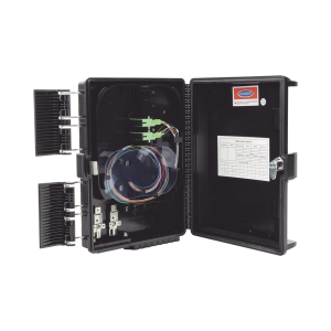 Cierre de Empalme para 24 fusiones de fibra óptica, Interior/Exterior, con 8 acopladores SC/APC y splitter 1x8 SC/APC Incluido, IP65