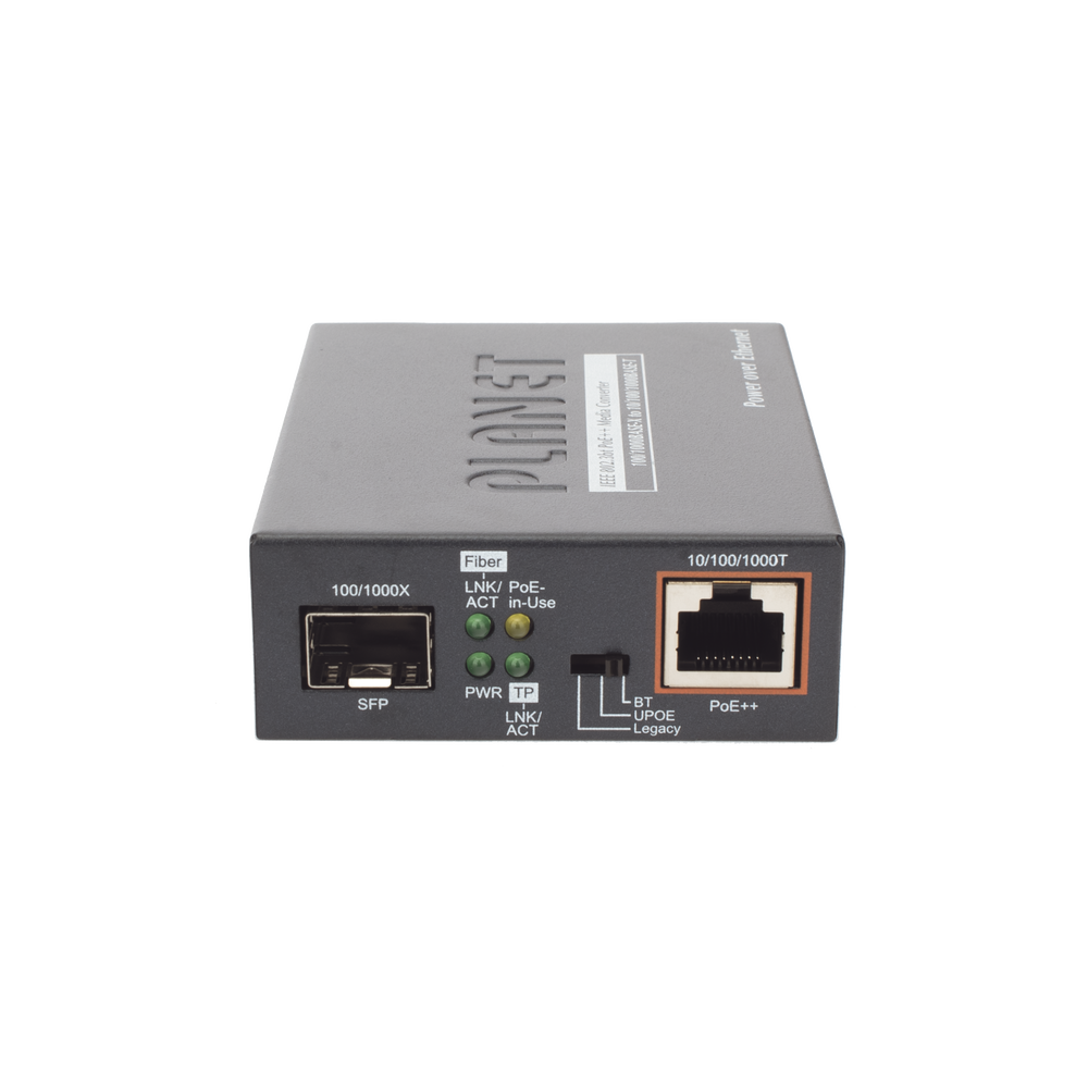 Convertidor de Medios PoE, 1 Puerto RJ45 Gigabit con Salida PoE 802.3af/at/bt (Hasta 60 W)/ 1 Puerto SFP 100/1000BASE-X - Image 5