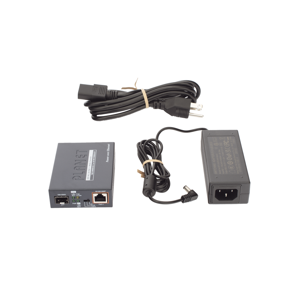 Convertidor de Medios PoE, 1 Puerto RJ45 Gigabit con Salida PoE 802.3af/at/bt (Hasta 60 W)/ 1 Puerto SFP 100/1000BASE-X - Image 8