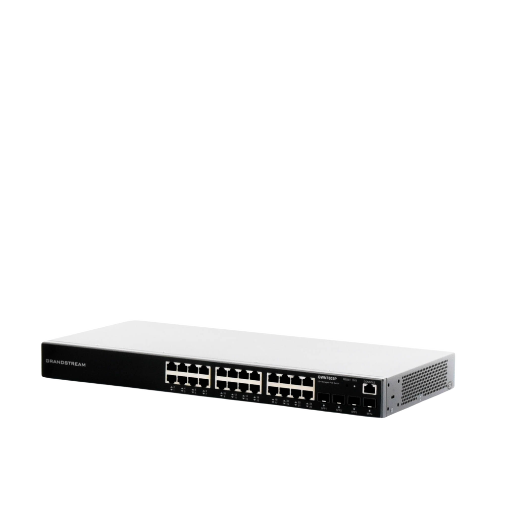 Switch PoE+ Administrable / 24 Puertos 10/100/1000 Mbps + 4 SFP / 360W PoE Total / Switching 56 Gbps / Cloud GWN Sin Costo / Montable en Rack - Image 3