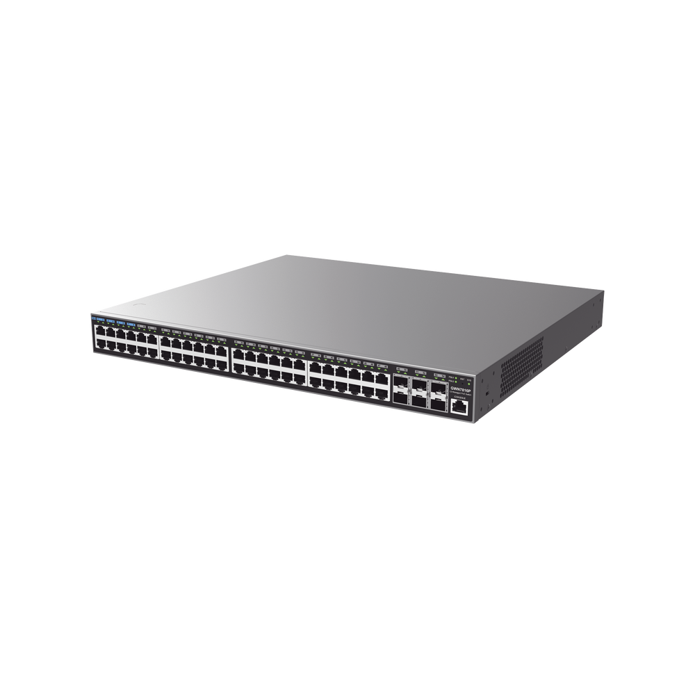 Switch Capa 3 PoE+ Administrable / 48 puertos 10/100/1000 Mbps + 6 Puertos SFP+ de 10 Gigabits / Hasta 740W / Compatible con GWN Cloud. - Image 3