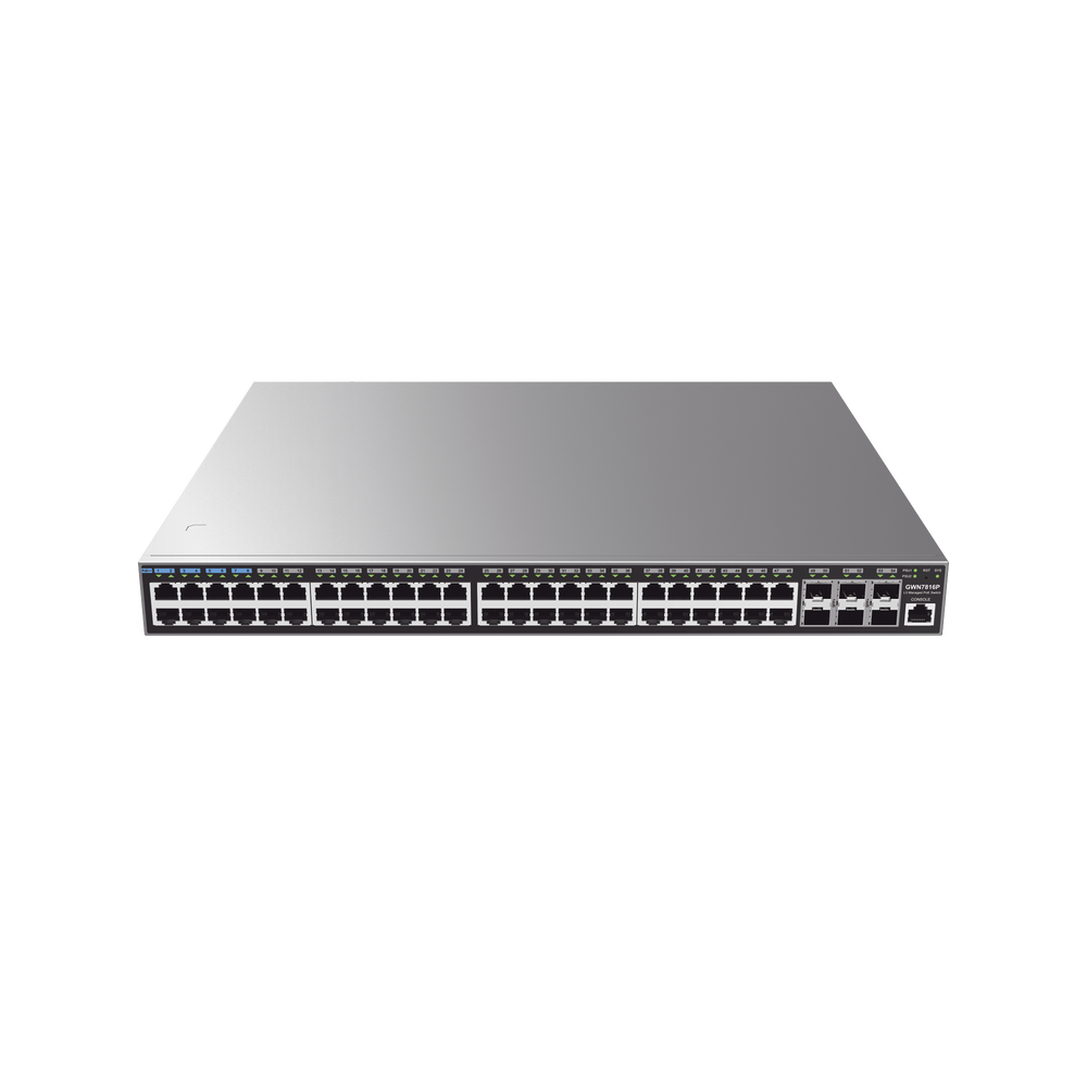 Switch Capa 3 PoE+ Administrable / 48 puertos 10/100/1000 Mbps + 6 Puertos SFP+ de 10 Gigabits / Hasta 740W / Compatible con GWN Cloud. - Image 4
