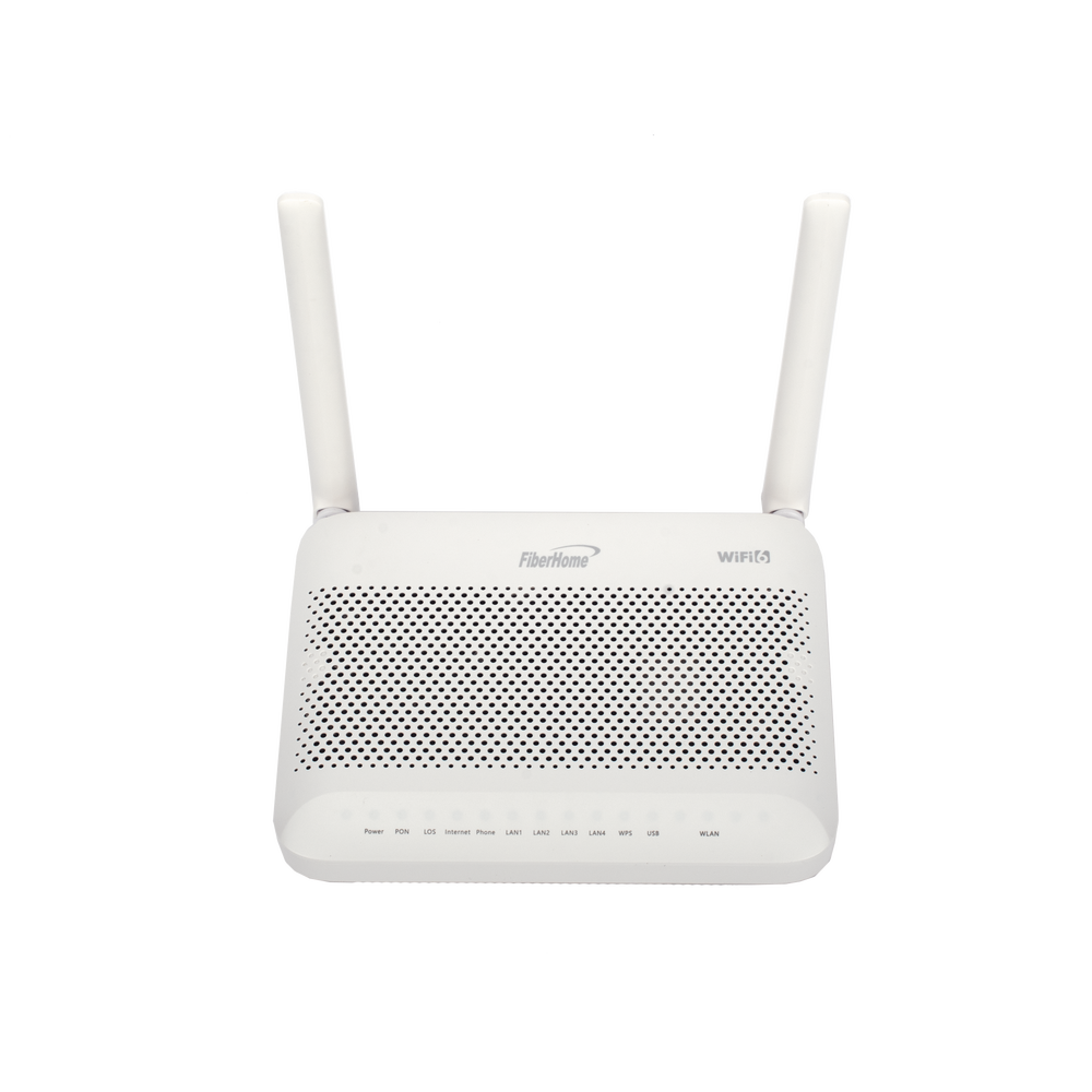 ONU GPON WiFi 6, (2.4/5 GHz), 2 Antenas de 5 dBi, Compatible con OLT de Terceros, 4 puertos Gigabit + 1 POTS + 2 USB, conector SC/UPC - Image 2