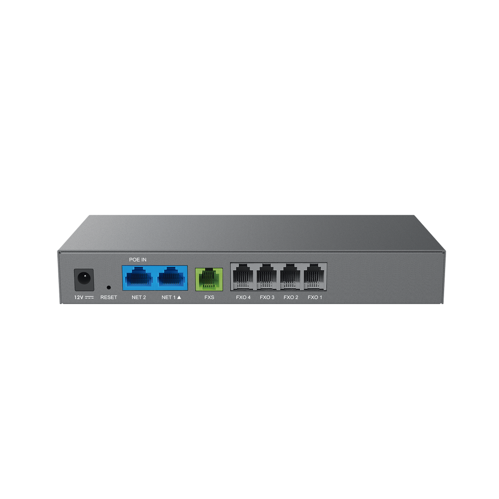 Gateway Analógico 4 FXO (Conectar Lineas Analógicas) / Puertos FXO y FXS / 3 Perfiles SIP / NAT / PoE / TR069 / Fax T.38 / 3 Vías Conferencia / AES / Failover SIP - Image 2