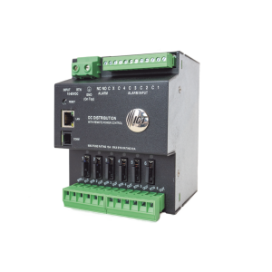 Fuente de distribución de 6 salidas, control y monitoreo Ethernet, Vo: 10-60V Dc, para montaje en riel din