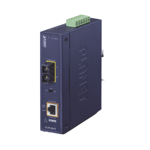 Convertidor de medios industrial PoE+ 1000BASE-SX a 10/100/1000BASE-T 802.3at (SC,MM) -550 m
