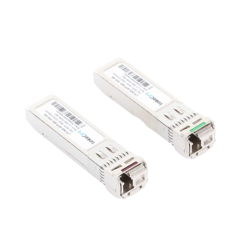 Transceptores Ópticos Industriales Bidireccionales SFP+ (Mini-Gbic) / Monomodo 1270 & 1330 nm / 10 Gbps / 10GBASE / Conector LC/UPC Simplex / DDM / Hasta 5 km / 2 Piezas - Image 4