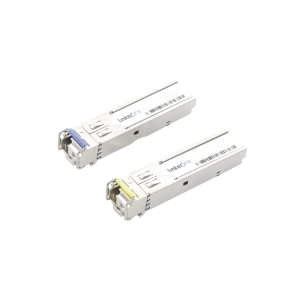 Transceptores Ópticos Industriales Bidireccionales SFP+ (Mini-Gbic) / Monomodo 1270 & 1330 nm / 10 Gbps / 10GBASE / Conector LC/UPC Simplex / DDM / Hasta 60 km / 2 Piezas