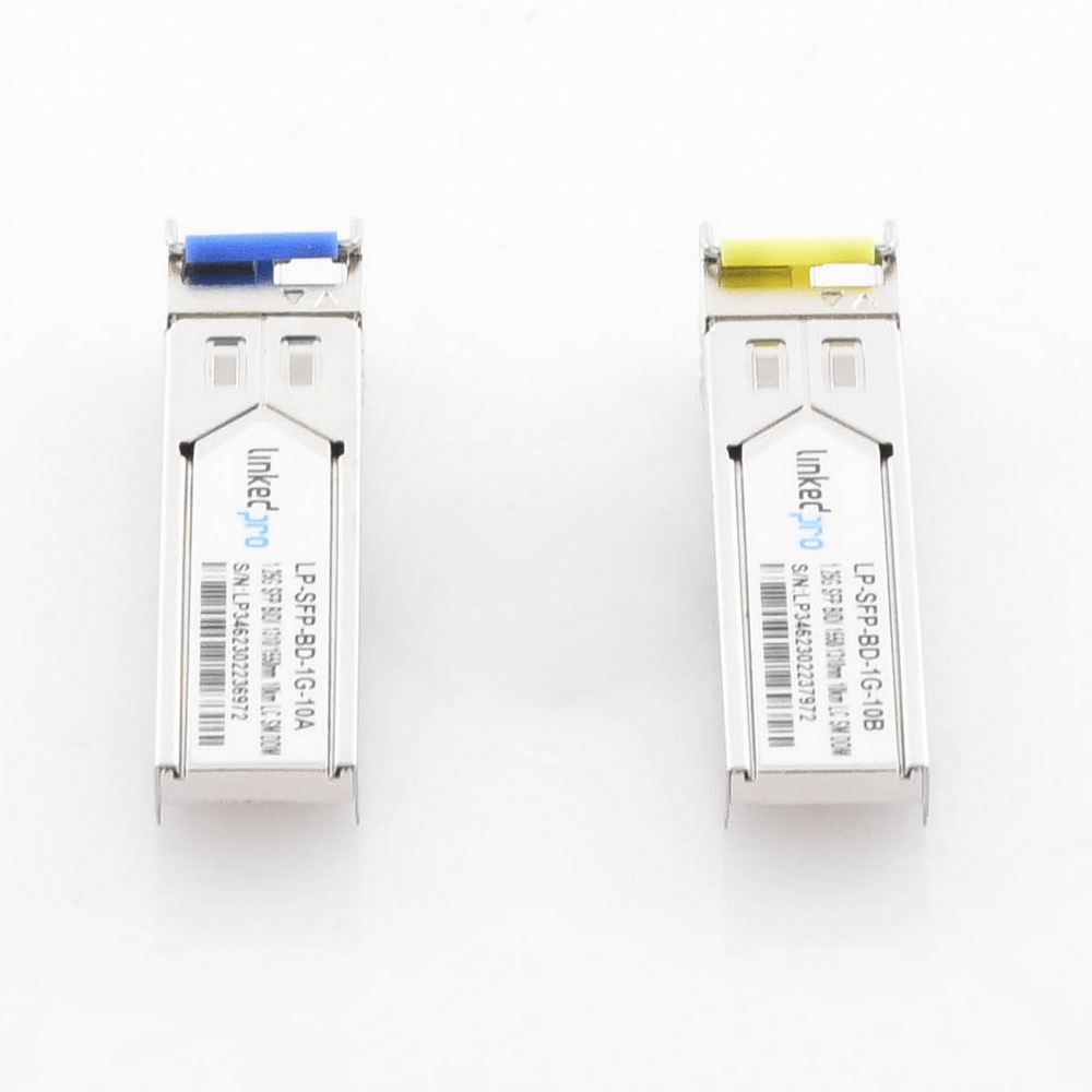 Transceptores Ópticos Bidireccionales SFP (Mini-Gbic) / Monomodo 1310 & 1550 nm / 1.25 Gbps / 1000BASE-BX / Conector LC/UPC Simplex / DDM / Hasta 10 km / 2 Piezas - Image 2