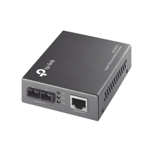 Convertidor Fibra Óptica Multimodo /  1 Puerto RJ45 10/100/1000 Mbps / Puerto Fibra Óptica SC 1000 Mbps / Hasta 550 metros / Plug and Play
