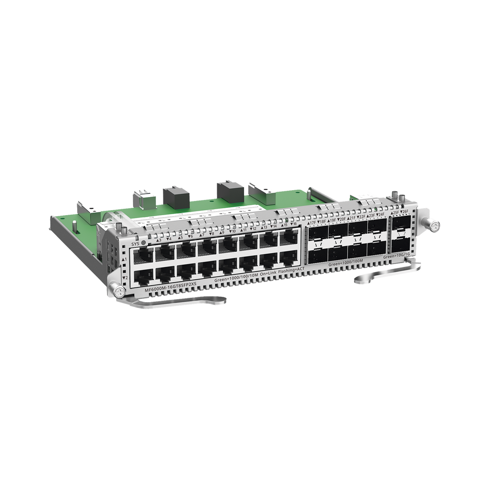 e-Lighten Tarjeta Modular para OLT modelo RG-NBF6002M, 16 puertos Ethernet de 1G, 8 puertos SFP de 1G y 2 puertos SFP+ de 10G - Image 2