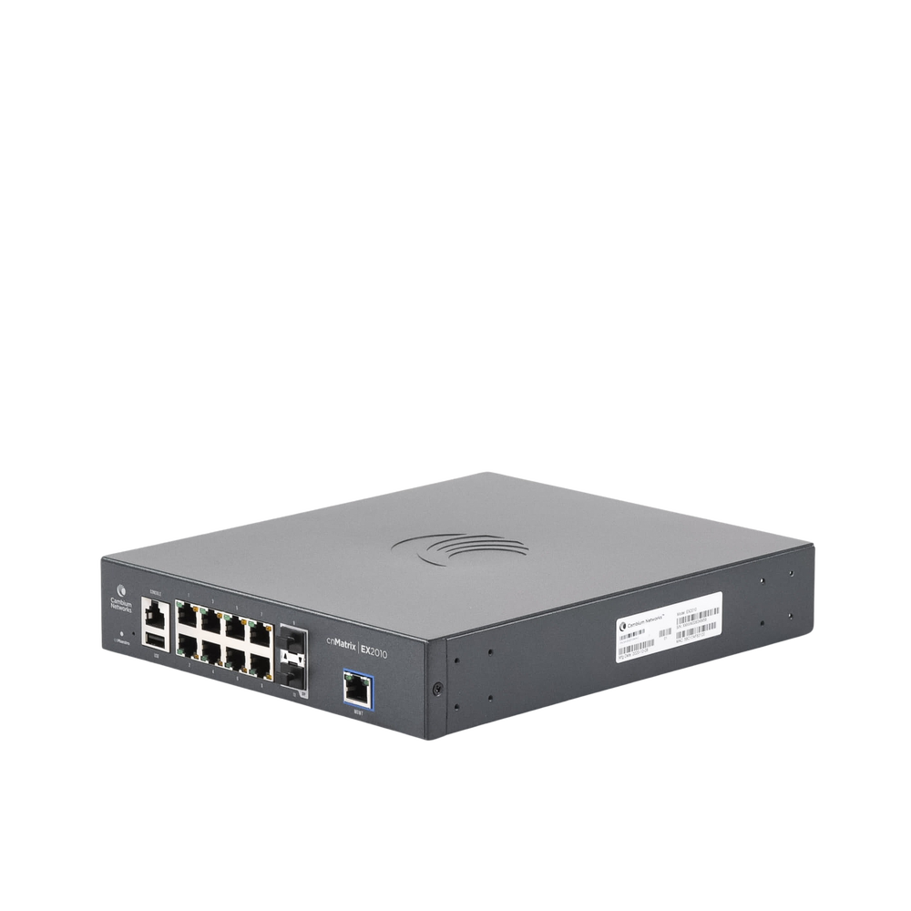 Switch inteligente cnMatrix EX2010 capa 3 de 13 puertos (8 Ethernet Gigabit, 2 SFP, 1 consola, 1 MNGMT, 1 USB) administración desde la Nube - Image 2