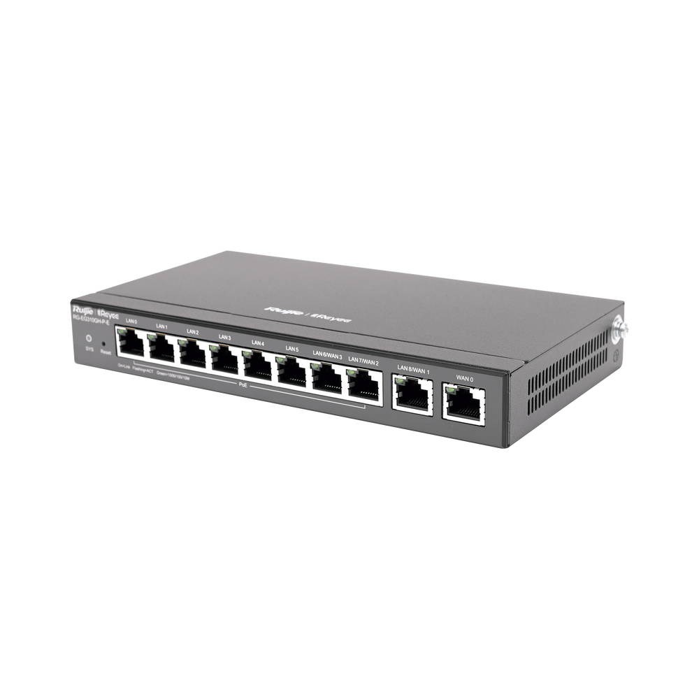 Router Balanceador con Función SD-WAN, PoE+ hasta 110 Watts, Hasta 4 Servicios de Internet y hasta 350 clientes con desempeño de 1.5 Gbps
