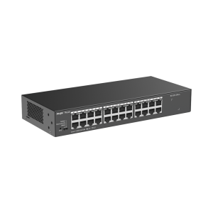 Switch no administrable, con 24 puertos Gigabit, Visible en la Topología