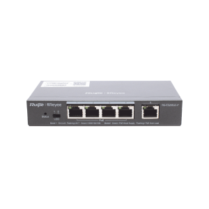 Switch Administrable PoE con 5 puertos Gigabit, 4 PoE 802.3af/at, gestión gratuita desde la nube, 54w