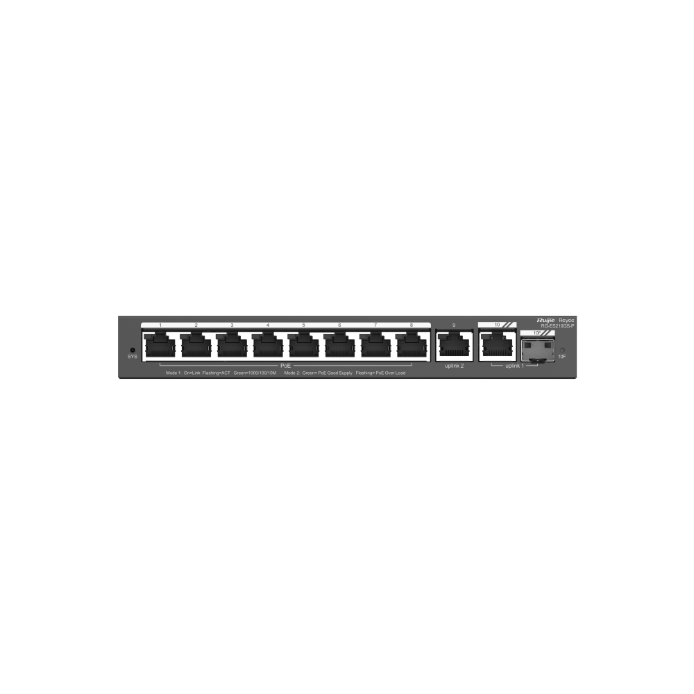 Switch Administrable con 8 puertos Gigabit PoE, 2 Uplinks Gigabit (1 SFP), gestión gratuita desde la nube - Image 4