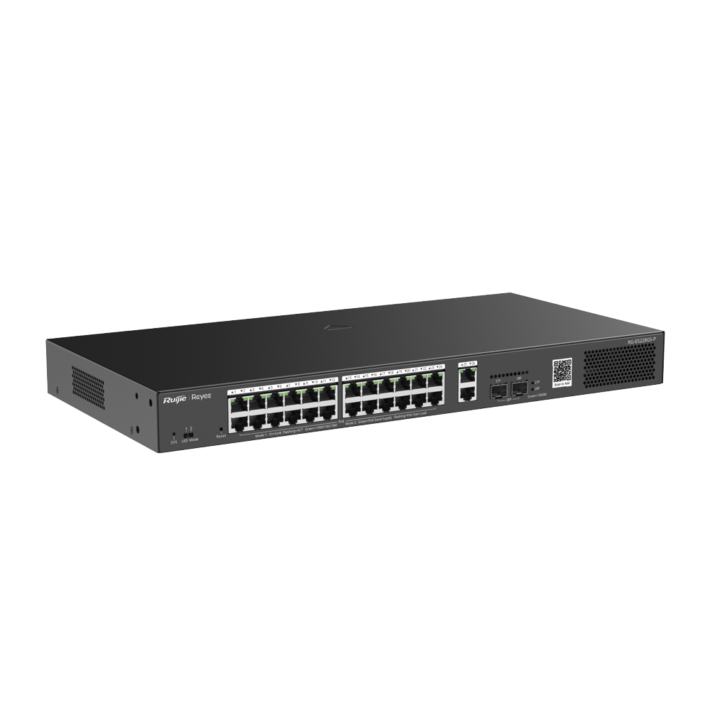 Switch Smart PoE con 24 puertos Gigabit PoE 802.3af/at + 2 SFP para fibra 1Gb, gestión gratuita desde la nube, 370w - Image 3